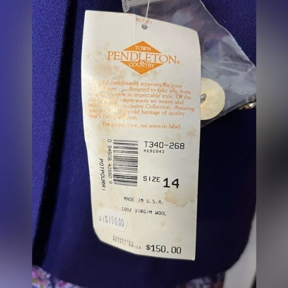 Vintage Pendleton Country Sophisticates 3-Piece Set - Picture 6 of 14